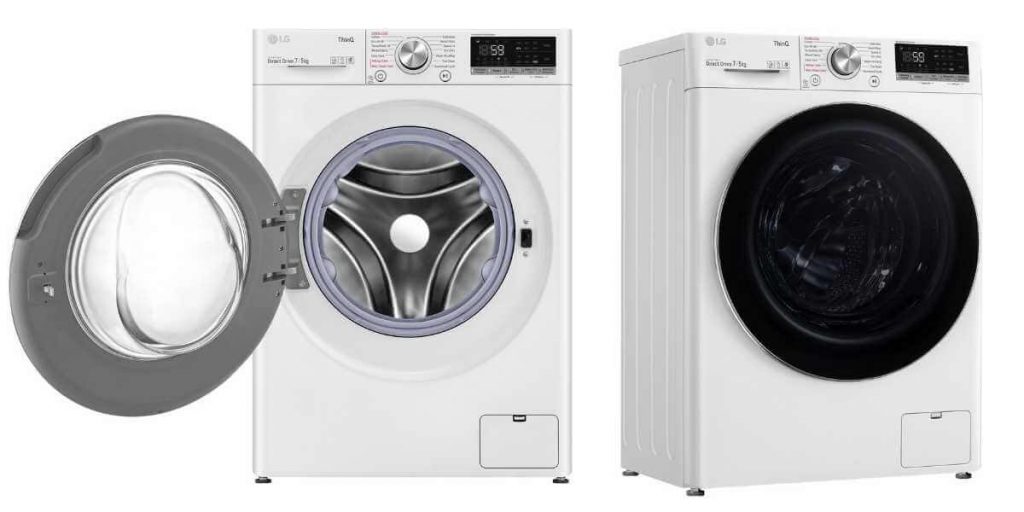 vaskemaskin med tørketrommel LG F2DV707S2WS