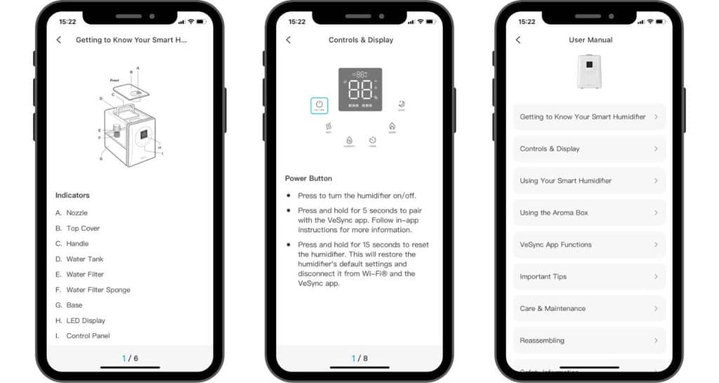 Levoit 600 Smart Hybrid brukermanualen