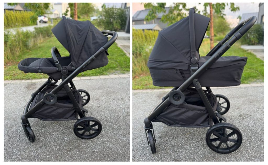 Beemoo Pro Multi 2 er en pen og funksjonell barnevogn som er laget for å brukes frem til barnet er rundt fire år, eller til det når maksvekten på 22 kilo (i sittedelen)