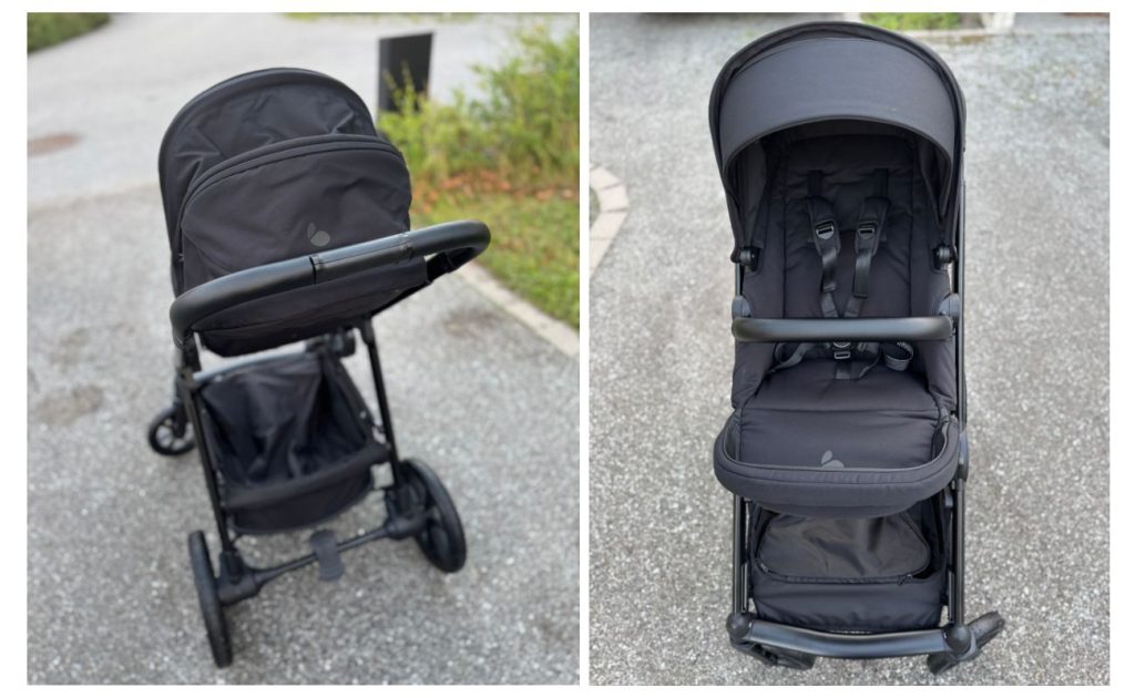 Sittdelen i Pro Multi 2 är trygg och bekväm men det hade varit bra om fotstödet gick att justera för att ge lite extra utrymme när barnet växer.